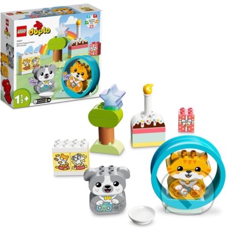 Spoločenská hra: Lego DUPLO 10977 Moje prvé šteniatko a mačiatko so zvukom (LEGO). LEGO, 2022 Spoločenská hra: Lego DUPLO 10977 Moje prvé šteniatko a mačiatko so zvukom (LEGO). LEGO, 2022