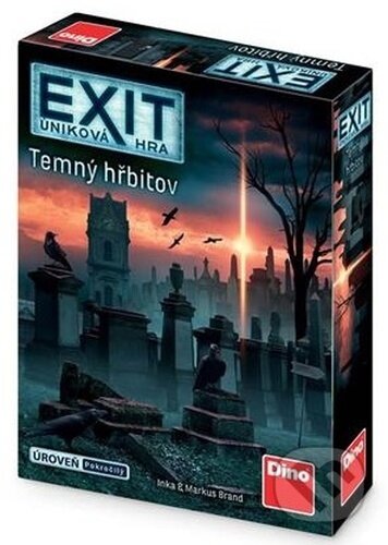 Spoločenská hra: Exit úniková hra: Temný hřbitov (Dino). Dino, 2022 Spoločenská hra: Exit úniková hra: Temný hřbitov (Dino). Dino, 2022