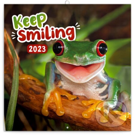 Poznámkový nástěnný kalendář Keep smiling 2023, Presco Group, 2022