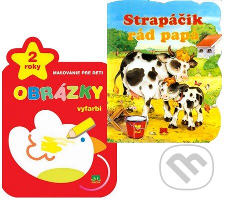 Kniha: Obrázky - Vyfarbi + Strapáčik rád papá (Kolekcia 2 titulov pre najmenších) (Príroda). Príroda Kniha: Obrázky - Vyfarbi + Strapáčik rád papá (Kolekcia 2 titulov pre najmenších) (Príroda). Príroda