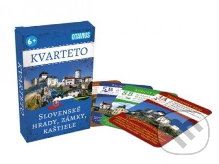 Spoločenská hra: Kvarteto - Slovenské hrady, zámky, kaštiele (OTAVIUS). OTAVIUS, 2022 Spoločenská hra: Kvarteto - Slovenské hrady, zámky, kaštiele (OTAVIUS). OTAVIUS, 2022