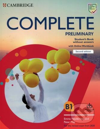Kniha: Complete Preliminary Second edition (Emma Heyderman a Peter May). Cambridge University Press, 2019 Kniha: Complete Preliminary Second edition (Emma Heyderman a Peter May). Cambridge University Press, 2019