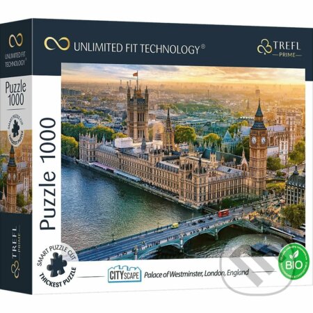 Puzzle: Panoráma mesta: Westminsterský palác, Londýn, Anglicko (Trefl). Trefl, 2022 Puzzle: Panoráma mesta: Westminsterský palác, Londýn, Anglicko (Trefl). Trefl, 2022