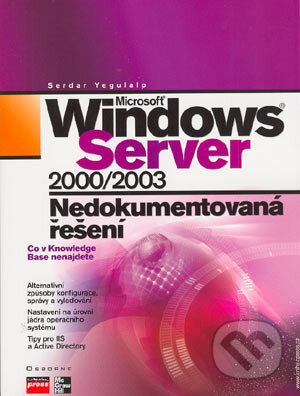 Kniha: Microsoft Windows Server 2000/2003 (Autorský kolektiv). Computer Press, 2004 Kniha: Microsoft Windows Server 2000/2003 (Autorský kolektiv). Computer Press, 2004