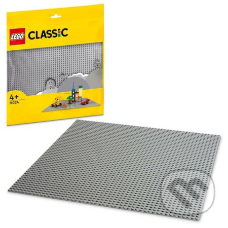 LEGO® Classic 11024 Sivá podložka na stavanie, LEGO, 2022