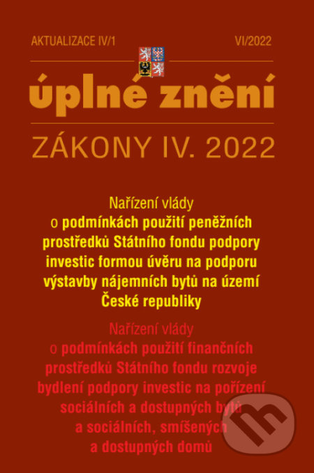 Aktualizace IV/1, Poradce s.r.o., 2022