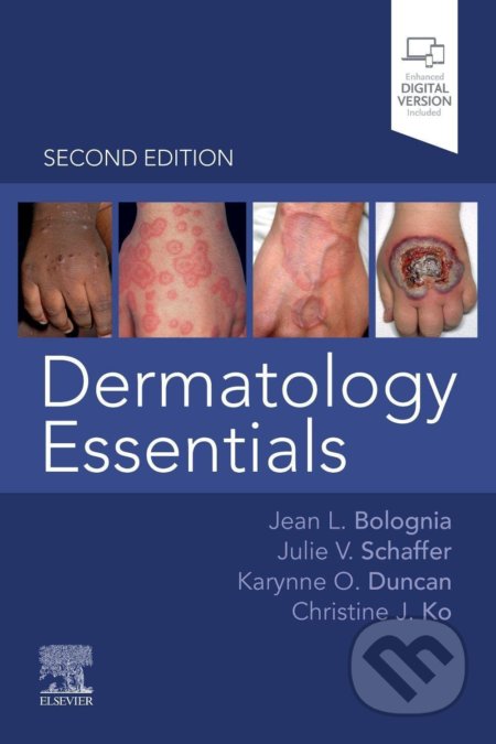Kniha: Dermatology Essentials (Christine J. Ko, Jean L. Bolognia, Julie V. Schaffer a Karynne O. Duncan). Elsevier Science, 2021 Kniha: Dermatology Essentials (Christine J. Ko, Jean L. Bolognia, Julie V. Schaffer a Karynne O. Duncan). Elsevier Science, 2021