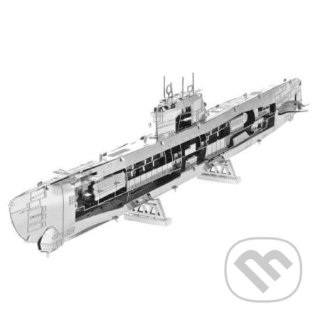 Puzzle: Metal Earth 3D kovový model German U-Boat, Type XXI (Piatnik). Piatnik, 2021 Puzzle: Metal Earth 3D kovový model German U-Boat, Type XXI (Piatnik). Piatnik, 2021