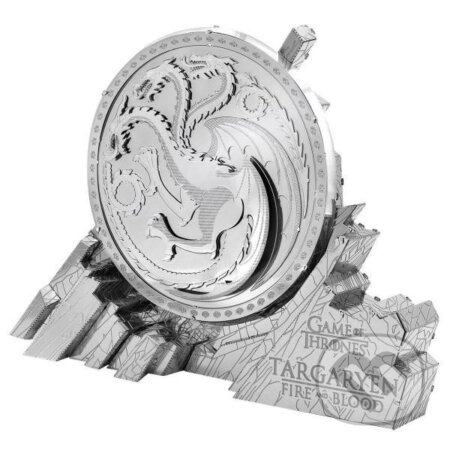 Puzzle: Metal Earth 3D kovový model Hra o trůny: Erb Targaryenů (Piatnik). Piatnik, 2021 Puzzle: Metal Earth 3D kovový model Hra o trůny: Erb Targaryenů (Piatnik). Piatnik, 2021