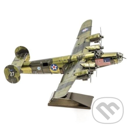 Puzzle: Metal Earth 3D kovový model B-24 Liberator (Piatnik). Piatnik, 2021 Puzzle: Metal Earth 3D kovový model B-24 Liberator (Piatnik). Piatnik, 2021