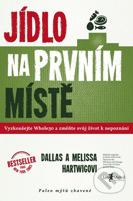 Kniha: Jídlo na prvním místě (Dallas Hartwig a Mellisa Hartwig). Jan Melvil publishing, 2014 Kniha: Jídlo na prvním místě (Dallas Hartwig a Mellisa Hartwig). Jan Melvil publishing, 2014