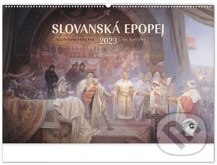 Nástěnný kalendář Slovanská epopej 2023 - Alfons Mucha, Presco Group, 2022
