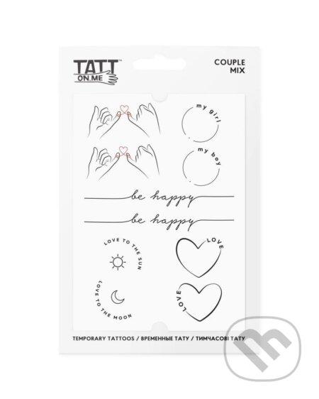 TATTonMe Vodeodolné dočasné tetovačky Couple mix (TATTon.me). TATTon.me, 2022 TATTonMe Vodeodolné dočasné tetovačky Couple mix (TATTon.me). TATTon.me, 2022