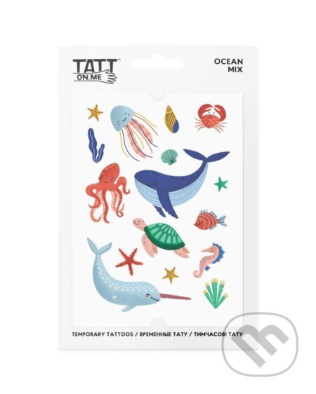TATTonMe Vodeodolné dočasné tetovačky pre deti Oceán mix (TATTon.me). TATTon.me, 2022 TATTonMe Vodeodolné dočasné tetovačky pre deti Oceán mix (TATTon.me). TATTon.me, 2022