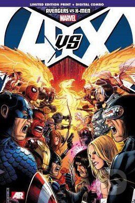 Kniha: Avengers vs. X-Men (Brian Michael Bendis, Jason Aaron a John Romita). Marvel, 2012 Kniha: Avengers vs. X-Men (Brian Michael Bendis, Jason Aaron a John Romita). Marvel, 2012