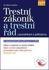 Kniha: Trestní zákoník a trestní řád s poznámkami a judikaturou (Jiří Jelínek a kolektív). Leges, 2013 Kniha: Trestní zákoník a trestní řád s poznámkami a judikaturou (Jiří Jelínek a kolektív). Leges, 2013
