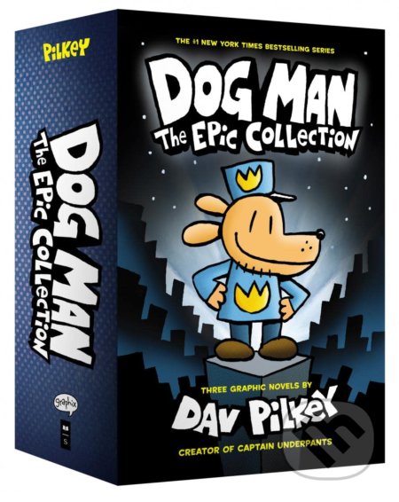 Kniha: Dog Man 1-3: The Epic Collection (Dav Pilkey). Scholastic, 2018 Kniha: Dog Man 1-3: The Epic Collection (Dav Pilkey). Scholastic, 2018