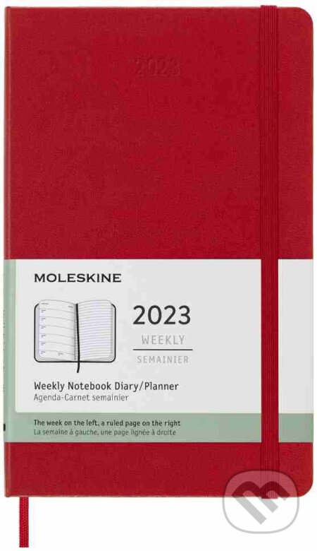 Moleskine – 12-mesačný plánovací červený diár 2023, Moleskine, 2022