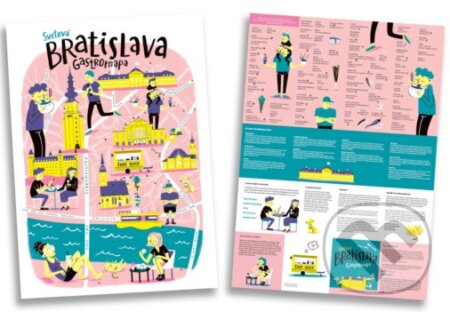 Svetová Bratislava: gastromapa plagát (Mareena). Mareena, 2022 Svetová Bratislava: gastromapa plagát (Mareena). Mareena, 2022