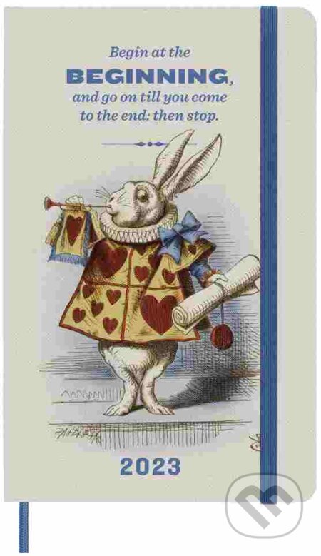 Moleskine – 12-mesačný plánovací diár Alenka v říši divů / Alica v krajine zázrakov 2023 - Rabbit (farebný) (Moleskine). Moleskine, 2022 Moleskine – 12-mesačný plánovací diár Alenka v říši divů / Alica v krajine zázrakov 2023 - Rabbit (farebný) (Moleskine). Moleskine, 2022