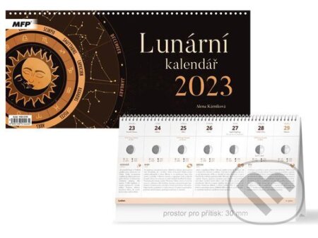Lunární 2023 - stolní kalendář, MFP, 2022
