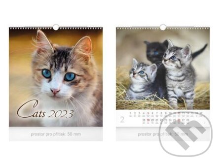 Malý Cats 2023 - nástěnný kalendář, MFP, 2022