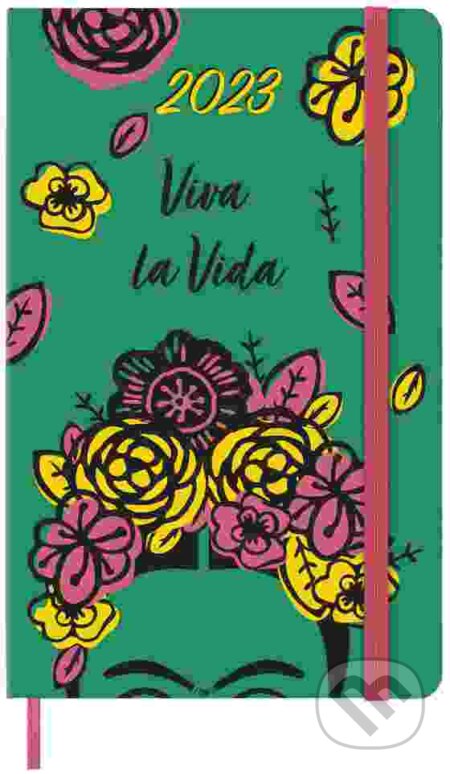 Moleskine – 12-mesačný denný diár Frida Kahlo 2023 (zelený), Moleskine, 2022