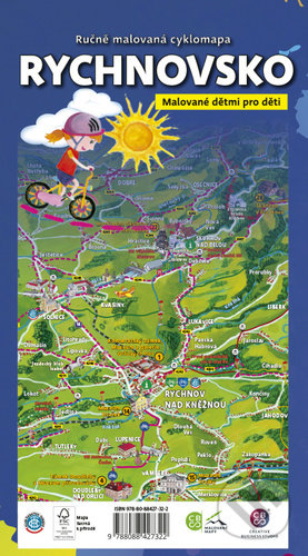Ručně malovaná cyklomapa: Rychnovsko, Malované Mapy, 2020