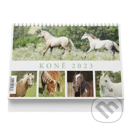 Koně 2023 - stolní kalendář, VIKPAP, 2022