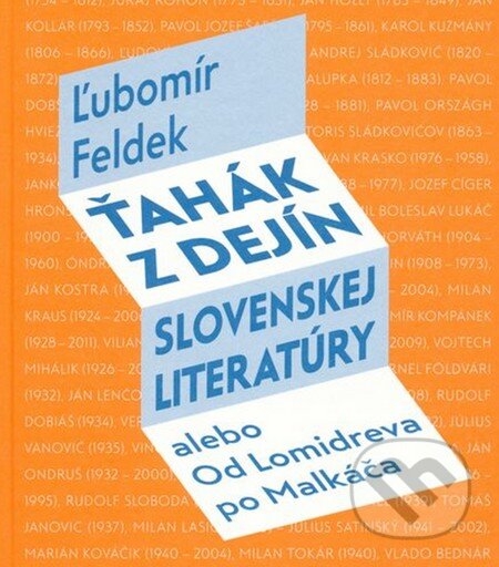 Kniha: Ťahák z dejín slovenskej literatúry (Ľubomír Feldek). Slovenské literárne centrum, 2013 Kniha: Ťahák z dejín slovenskej literatúry (Ľubomír Feldek). Slovenské literárne centrum, 2013