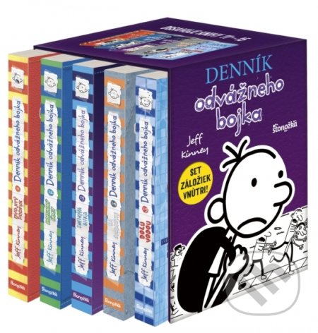 Kniha: Denník odvážneho bojka (box 11–15) (Jeff Kinney), 2022 Kniha: Denník odvážneho bojka (box 11–15) (Jeff Kinney), 2022