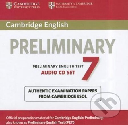 Audiokniha: Cambridge English Preliminary PET 7: B1 Audio CDs (2) (Cambridge University Press). Cambridge University Press, 2012 Audiokniha: Cambridge English Preliminary PET 7: B1 Audio CDs (2) (Cambridge University Press). Cambridge University Press, 2012
