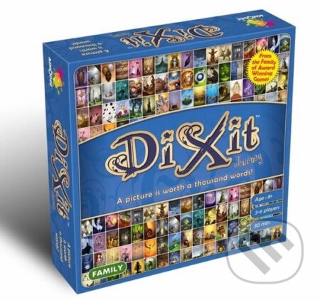 Spoločenská hra: Dixit Journey (Jean-Louis Roubira). Asmodée Édition LLC, 2014 Spoločenská hra: Dixit Journey (Jean-Louis Roubira). Asmodée Édition LLC, 2014