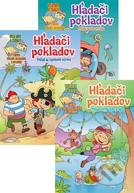 Kniha: Hľadači pokladov (kolekcia troch zošitkov pre deti) (Príroda). Príroda, 2014 Kniha: Hľadači pokladov (kolekcia troch zošitkov pre deti) (Príroda). Príroda, 2014