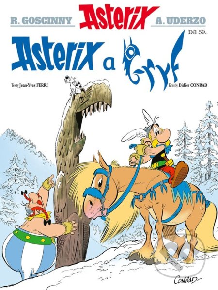 Kniha: Asterix a gryf (Albert Uderzo, Jean-Yves Ferri a René Goscinny). Egmont ČR, 2022 Kniha: Asterix a gryf (Albert Uderzo, Jean-Yves Ferri a René Goscinny). Egmont ČR, 2022