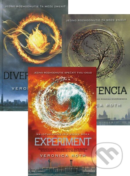Kniha: Divergencia I. (kolekcia troch titulov) (Veronica Roth), 2014 Kniha: Divergencia I. (kolekcia troch titulov) (Veronica Roth), 2014