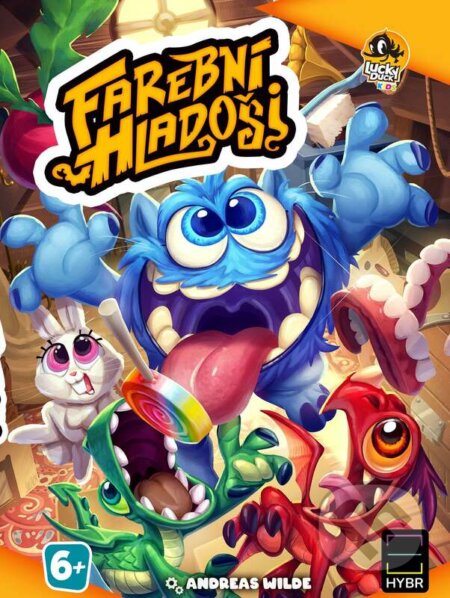 Spoločenská hra: Farební hladoši (Andreas Wilde). HYBR, 2022 Spoločenská hra: Farební hladoši (Andreas Wilde). HYBR, 2022