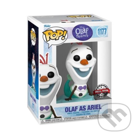 Funko POP Disney: Olaf Present - Olaf as Ariel (limited special edition) (Funko). Funko, 2022 Funko POP Disney: Olaf Present - Olaf as Ariel (limited special edition) (Funko). Funko, 2022