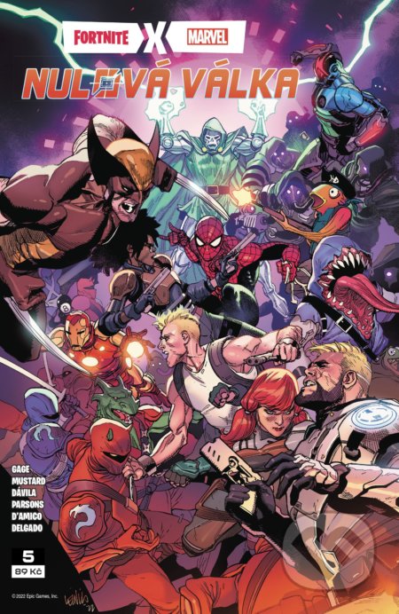 Kniha: Fortnite X Marvel: Nulová válka 5 (Christos Gage a Donald Mustard). Crew, 2022 Kniha: Fortnite X Marvel: Nulová válka 5 (Christos Gage a Donald Mustard). Crew, 2022