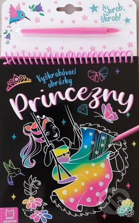 Kniha: Vyškrábavací obrázky - Princezny (Andrea Macurová a Marzena Ćwik). Aksjomat, 2022 Kniha: Vyškrábavací obrázky - Princezny (Andrea Macurová a Marzena Ćwik). Aksjomat, 2022