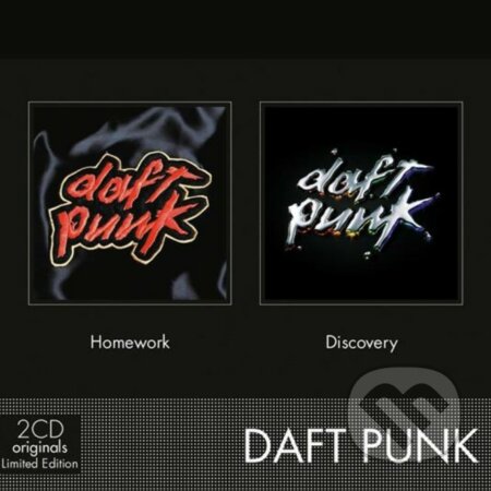 Hudobné CD: Daft Punk: Homework / Discovery Ltd. (Hudobné albumy). Hudobné albumy, 2022 Hudobné CD: Daft Punk: Homework / Discovery Ltd. (Hudobné albumy). Hudobné albumy, 2022