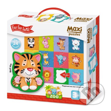 Puzzle: MAXI puzzle 24. Zoo (61*47 cm) (far far land). far far land, 2022 Puzzle: MAXI puzzle 24. Zoo (61*47 cm) (far far land). far far land, 2022