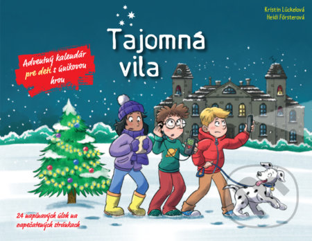 Kniha: Tajomná vila: Adventný kalendár pre deti s únikovou hrou (Heidi Förster a Kristin Lückel). Zelený kocúr, 2022 Kniha: Tajomná vila: Adventný kalendár pre deti s únikovou hrou (Heidi Förster a Kristin Lückel). Zelený kocúr, 2022