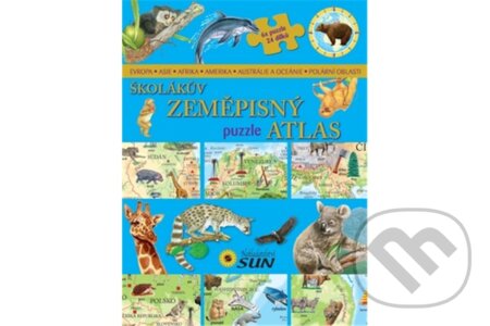 Kniha: Školákův zeměpisný puzzle atlas (SUN). SUN, 2014 Kniha: Školákův zeměpisný puzzle atlas (SUN). SUN, 2014