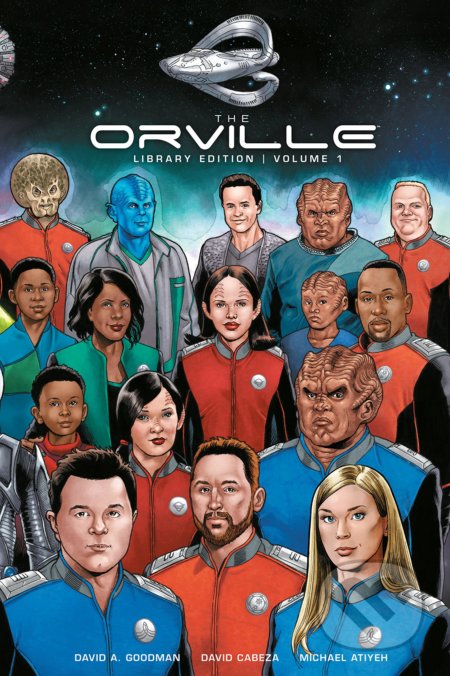 Kniha: The Orville Library Edition (David A. Goodman, David Cabeza a Michael Atiyeh). Dark Horse, 2022 Kniha: The Orville Library Edition (David A. Goodman, David Cabeza a Michael Atiyeh). Dark Horse, 2022