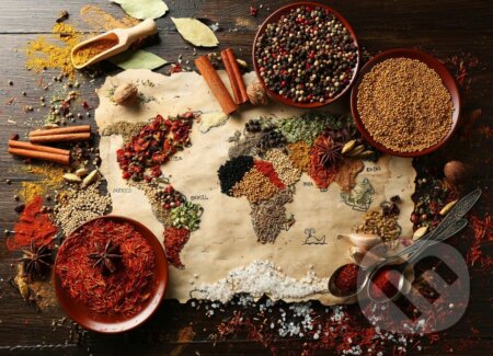 World Map in Spices, Bluebird, 2022