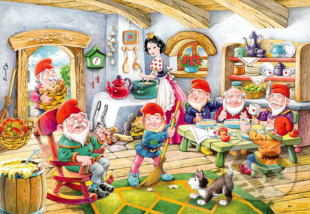 Puzzle: Snehulienka a sedem trpaslíkov (Castorland). Castorland Puzzle: Snehulienka a sedem trpaslíkov (Castorland). Castorland