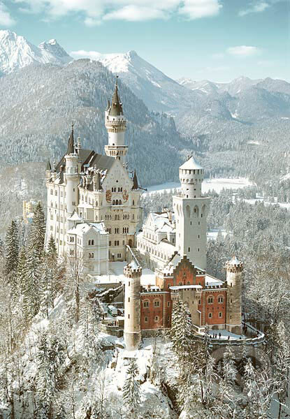 Puzzle: Zámok Neuschwanstein v zime, Nemecko (Castorland). Castorland Puzzle: Zámok Neuschwanstein v zime, Nemecko (Castorland). Castorland
