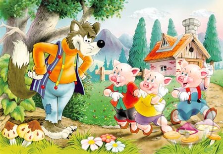 Puzzle: Tri prasiatka (Castorland). Castorland Puzzle: Tri prasiatka (Castorland). Castorland