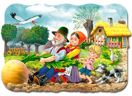 Puzzle: Ako dedko ťahal repu (Castorland). Castorland Puzzle: Ako dedko ťahal repu (Castorland). Castorland